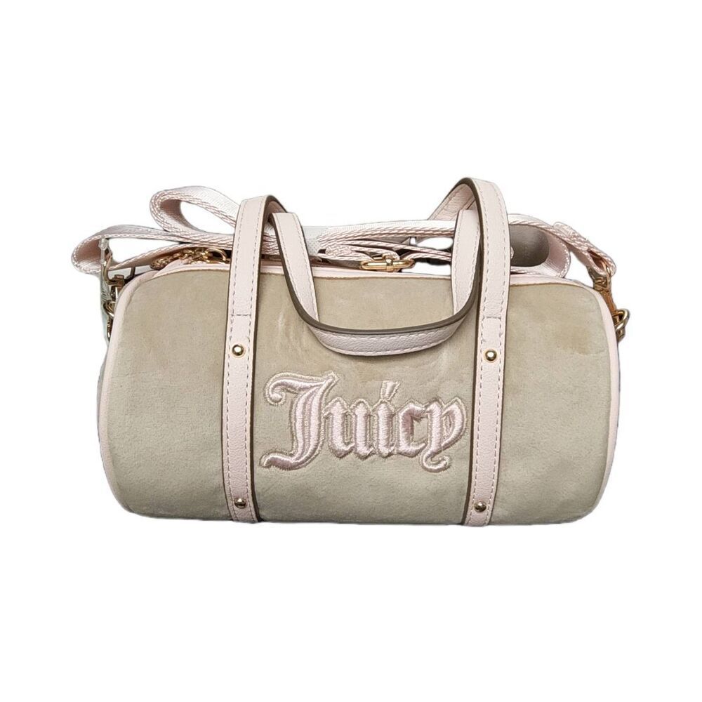 JUICY COUTURE Queen of Everything Mini Barrel Bag Purse Crossbody Purse~Cream